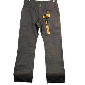 Noble Outfitters Mens Flex Canvas Cargo Pants Tundra Sz 36x34 UPF 50+ Protection